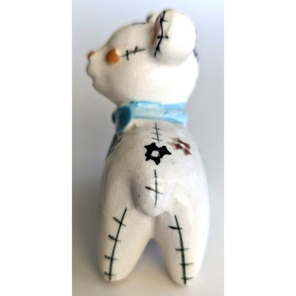 Vintage Ceramic Patchwork Lamb / Sheep Made in Japan - Picture 2 of 5